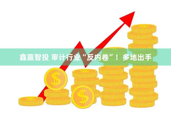 鑫赢智投 审计行业“反内卷”！多地出手